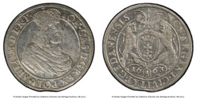 Danzig. Johann Casimir 1/4 Taler (Ort) 1663-DL MS62 PCGS, KM54, Kop-7631. This finest example of this date our firm has ever brought to auction, and t...