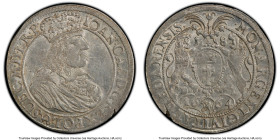 Danzig. Johann Casimir 1/4 Taler (Ort) 1664-DL MS61 PCGS, KM54, Kop-7632. An enchanting Mint State example of this popular Polish quarter Taler issue,...