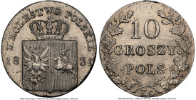 Revolutionary 10 Groszy 1831-KG MS63 NGC, Warsaw mint, KM-C121. HID09801242017 © 2024 Heritage Auctions | All Rights Reserved