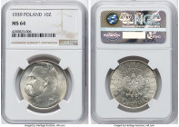 Republic 10 Zlotych 1939-(w) MS64 NGC, Warsaw mint, KM-Y29. HID09801242017 © 2024 Heritage Auctions | All Rights Reserved