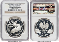 People's Republic silver Proof "European Catfish" 20 Zlotych 1995-MW PR69 Ultra Cameo NGC, Warsaw mint, KM-Y290, Parchimowicz-721. HID09801242017 © 20...