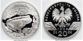 People's Republic silver Proof "Natterjack Toad" 20 Zlotych 1998 UNC, Warsaw mint, KM-Y343. HID09801242017 © 2024 Heritage Auctions | All Rights Reser...