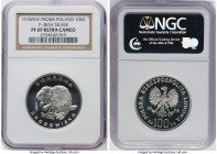 People's Republic silver Proof Proba "Beaver" 100 Zlotych 1978-MW PR69 Ultra Cameo NGC, Warsaw mint, KM-Pr331, Parchimowicz-383a. Environmental Protec...