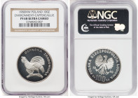People's Republic silver Proof "Cappercaillie" 100 Zlotych 1980-MW PR68 Ultra Cameo NGC, Warsaw mint, KM-Y121, Parchimowicz-290. Environmental Protect...