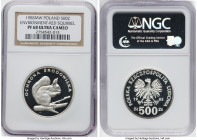People's Republic silver Proof "Red Squirrel" 500 Zlotych 1985-MW PR68 Ultra Cameo NGC, Warsaw mint, KM-Y159, Parchimowicz-324. Environmental Protecti...