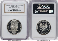 People's Republic silver Proof Proba "Owl" 1000 Zlotych 1986-MW PR68 Ultra Cameo NGC, Warsaw mint, KM-Pr548, Parchimowicz-488a. HID09801242017 © 2024 ...