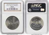 People's Republic silver "Papal Visit to America" 10000 Zlotych 1987-MW MS68 NGC, Warsaw mint, KM-Y164, Parchimowicz-364. HID09801242017 © 2024 Herita...