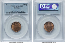 Free City 2 Pfennig 1937 MS64 Red PCGS, KM141. HID09801242017 © 2024 Heritage Auctions | All Rights Reserved