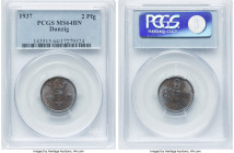 Free City 2 Pfennig 1937 MS64 Brown PCGS, KM141. HID09801242017 © 2024 Heritage Auctions | All Rights Reserved