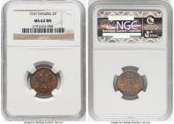 Free City 2 Pfennig 1937 MS62 Brown NGC, Berlin mint, KM141, Parchimowicz-54c. HID09801242017 © 2024 Heritage Auctions | All Rights Reserved