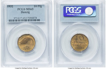 Free City 10 Pfennig 1932 MS65 PCGS, KM152. HID09801242017 © 2024 Heritage Auctions | All Rights Reserved