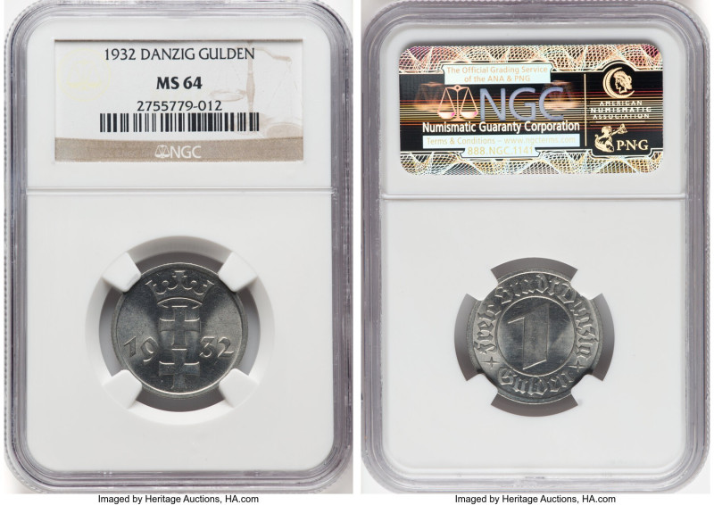 Free City Gulden 1932 MS64 NGC, KM154, Parchimowicz-62. HID09801242017 © 2024 He...