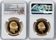 Elizabeth II gold Proof "King Edward VII" 100 Pounds (1 oz) 2022 PR70 Ultra Cameo NGC, S-BMGA4. Mintage: 610. British Monarchs series. First Releases....