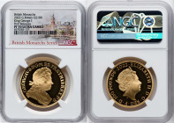 Elizabeth II gold Proof "King George I" 100 Pounds (1 oz) 2022 PR70 Ultra Cameo NGC, S-BMGA3. Mintage: 610. British Monarchs series. First Releases. A...