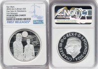 Charles III silver Proof "Han Solo & Chewbacca" 5 Pounds (2 oz) 2024 PR69 Ultra Cameo NGC, Mintage: 760. Star Wars series. First Releases. HID09801242...