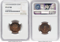 Republic Proof Cent 1970 PR67 Red and Brown NGC, KM10. Near perfect with a radiance that has only perfected over time. With a reported mintage of only...