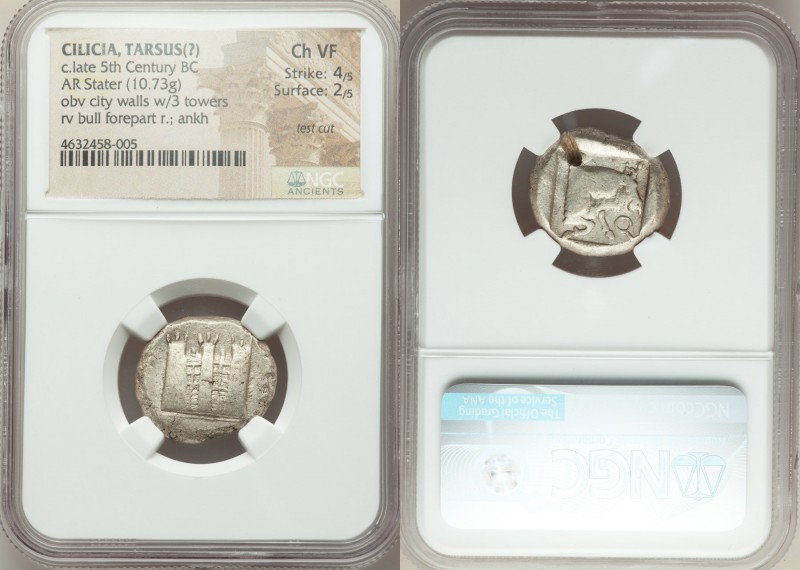 CILICIA. Tarsus (?). Ca. late 5th century BC. AR stater (22mm, 10.73 gm, 6h). NG...