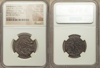 PHOENICIA. Tyre. Ca. 126/5 BC-AD 67/8. AR shekel (25mm, 13.78 gm, 2h). NGC AU 3/5 - 2/5. Dated Civic Year 176 (AD 50/1). Bust of Melqart right, wearin...