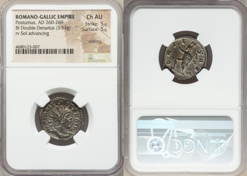 Postumus, Romano-Gallic Empire (AD 260-269). AR antoninianus (22mm, 3.53 gm, 7h)...