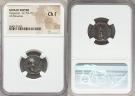 ANCIENT LOTS. Roman Imperial. Ca. AD 69-211. Lot of two (2) AR denarii. NGC Choice Fine and Choice VF. Includes: Vespasian (AD 69-79), statue reverse,...