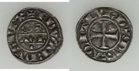 Aquitaine. Edward I (1272-1307) Denier au Lion ND Good XF, Bordeaux mint, Elias-18var, W&F-164 2/dvar. 18mm. 0.93gm. Exceptionally handsome for the ty...