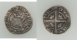 Aquitaine. Edward III (1325-1377) Demi Sterling ND VF, Elias-57a (RR), W&F-57 2/b (R4). 15mm. 0.64gm. Ex. Baldwin's Auction #38 (4 October 2004, lot 5...