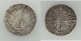 Aquitaine. Edward the Black Prince (1362-1372) Demi Gros ND Good Fine (very unevenly struck), Tarbes mint, Second Issue, Elias-184, W&F-202 6/k (R). 2...