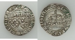 Anglo-Gallic. Henry VI (1422-1461) Grand Blanc ND XF (surface hairlines, residue, scratch), Le Mans mint, Root mm, Elias-285 (R), W&F-402A 3/d? (R2). ...