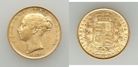 Victoria gold Sovereign 1847 XF (surface hairlines), KM736.1. 22mm. 7.94gm. 

HID09801242017
