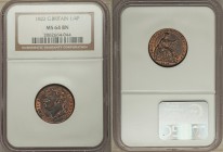 Pair of Certified Minors NGC, 1) George IV Farthing 1822 - MS64 Brown 2) Victoria Penny 1898 - MS65 Red and Brown Sold as is, no returns. 

HID0980124...