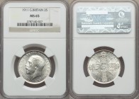 George V 3-Piece Lot of Certified Florins NGC, 1) Florin 1911 - MS65, KM817 2) Florin 1913 - MS61, KM817 3) Florin 1918 - MS65, KM817 Sold as is, no r...