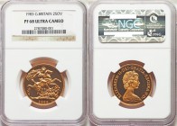 Elizabeth II gold Proof 2 Pounds 1983 PR68 Ultra Cameo NGC, KM923. AGW 0.4693 oz. 

HID09801242017