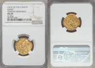 Venice. Tomaso Mocenigo (1414-23) gold Ducat ND AU58 NGC, 3.42gm, CNI-VIIa.21. TOM • MOCЄNIGO | S | • M | • V | Є | N | Є | T | I / • SIT • T • XPЄ • ...