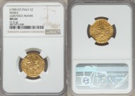 Venice. Ludovico Manin (1789-1797) gold Zecchino ND MS64 NGC, KM755. 3.51gm. LVDOV • MANIN | S | • M | • V | E | N | E | T • / SIT • T • XPE • DAT • Q...