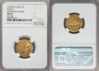 Venice. Ludovico Manin (1789-1797) gold Zecchino ND MS62 NGC, KM755, CNI-VIIIb.71var (pellet placement). 3.51gm. LVDOV • MANIN • | S | • M | • V | E |...