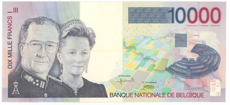 Belgium 10000 Francs 1997 (ND)

P# 152a, N# 215693; # 91900452420; XF