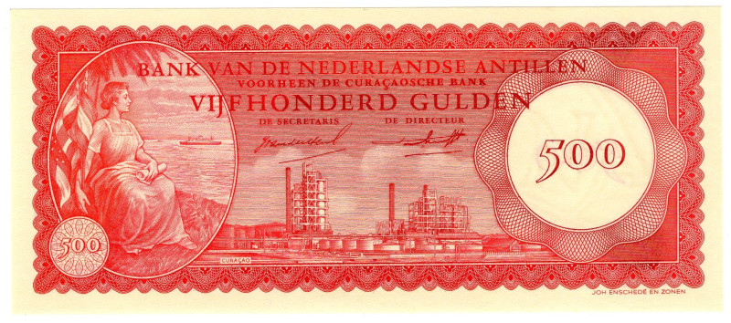 Netherlands Antilles 500 Gulden 1962

P# 7, N# 213956; # 3955; UNC