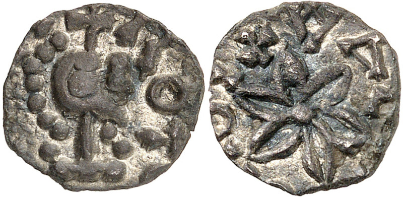 MEROVINGIANS, Seine-Maritime. Rouen. Circa 700-725. Denier (Silver, 13 mm, 1.10 ...