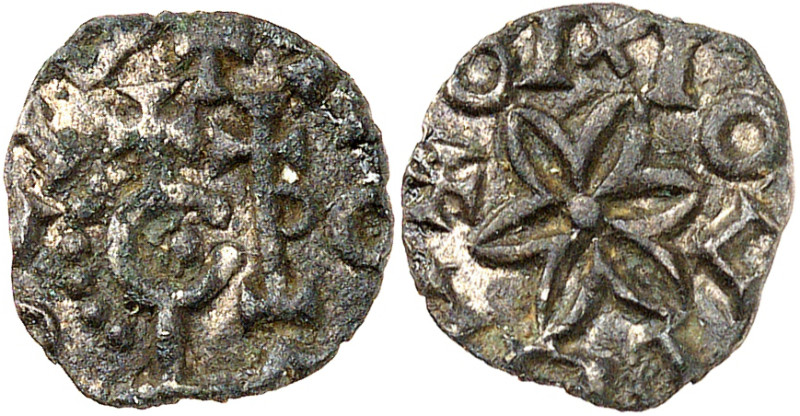 MEROVINGIANS, Seine-Maritime. Rouen (region). Circa 725-750. Denier (Silver, 12....