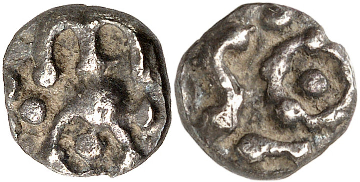 MEROVINGIANS. Uncertain mint. Circa 8th century. Denier (Silver, 10 mm, 1.16 g)....