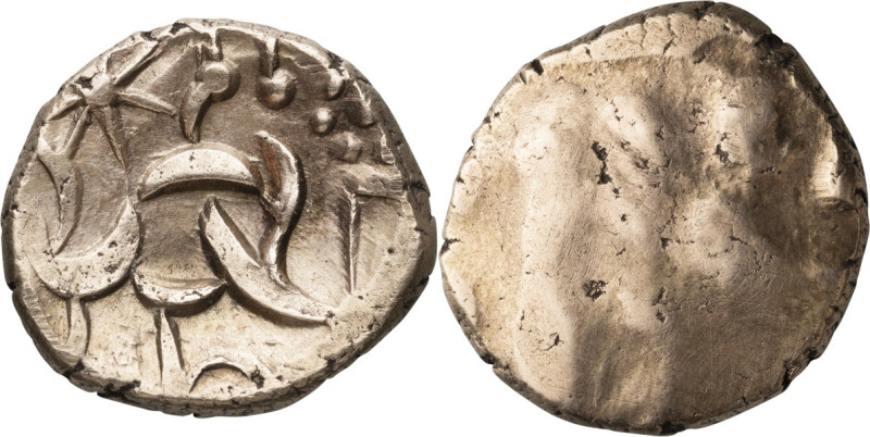 SOLD

Celtic Britain, the Corieltauvi. Stater; Celtic Britain, the Corieltauvi...