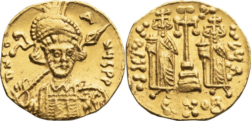 Constantine IV. Solidus; Constantine IV; Constantinople, 668-685 AD, Solidus, 4....