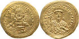 Constantine VIII. AR Histamenon Nomisma; Constantine VIII; Constantinople, 1025-1028 AD, Histamenon Nomisma, 4.35g. S-1815. Obv: Bust of Christ facing...