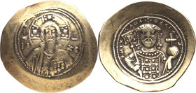 Michael VII. AR Histamenon Nomisma; Michael VII; Constantinople, 1071-1078 AD, EL Histamenon Nomisma, 4.32g. DO-2c, S-1868. Obv: IC - XC, Bust of Chri...