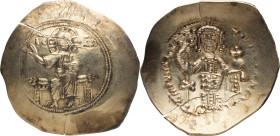 Nicephorus III. AR Histamenon Nomisma; Nicephorus III; Constantinople, 1078-1081 AD, EL Histamenon Nomisma, 4.34g. S-1881, Berk-335. Obv: Christ seate...