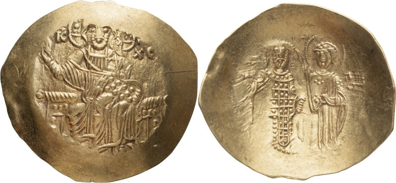 Manuel I. ; Manuel I; Constantinople, 1143-1180 BC, EL Aspron Trachy, 4.15g. S-1...