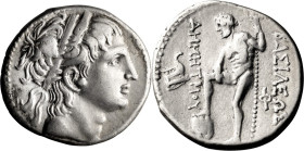 Macedonia, Demetrius Poliorcetes, 306-283 BC. Tetradrachm; Macedonia, Demetrius Poliorcetes, 306-283 BC; Uncertain mint, after c. 289  BC, Tetradrachm...