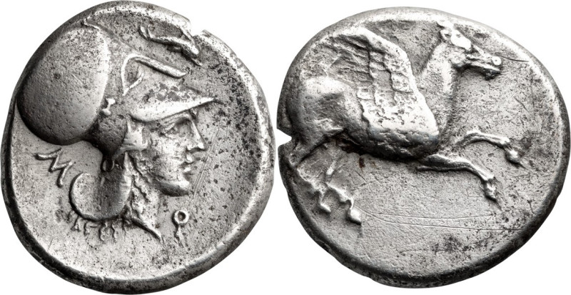 Corinthia, Corinth. Stater; Corinthia, Corinth; 350-330 BC, Stater, 8.42g. Calci...