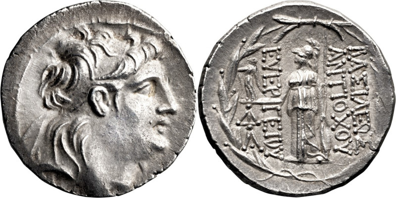 Posthumous Antiochus VII. Tetradrachm; Posthumous Antiochus VII; Tetradrachm, 16...