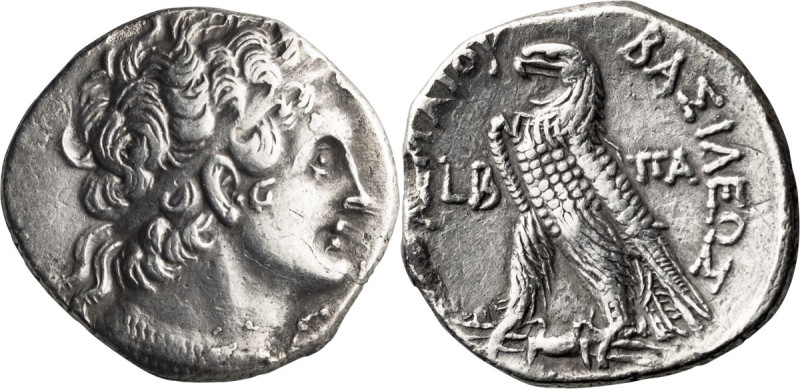 Ptolemaic, Cleopatra III and Ptolemy IX, 116-107 BC. Tetradrachm; Ptolemaic, Cle...